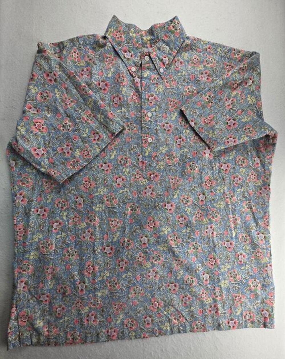 Reyn Spooner Hawaiian Traditionals Floral Pullover Button Top Size XL